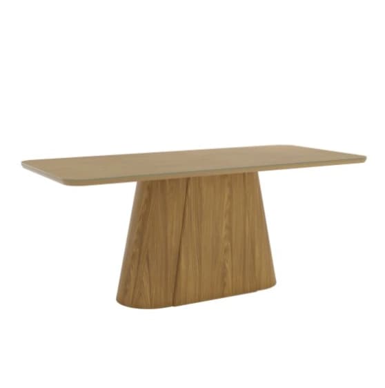 Mesa Henn Olivia 2m c/Vidro (Nature)