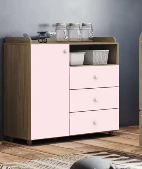 Comoda Henn Cafune (rustico/rosa)