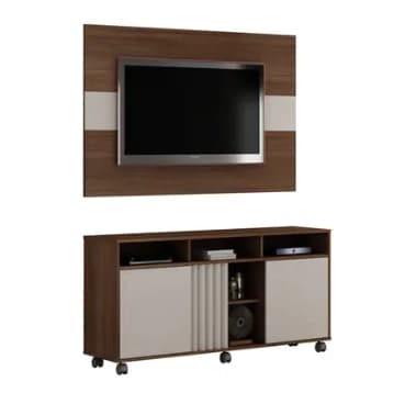 Rack Valdemoveis Viena com Painel