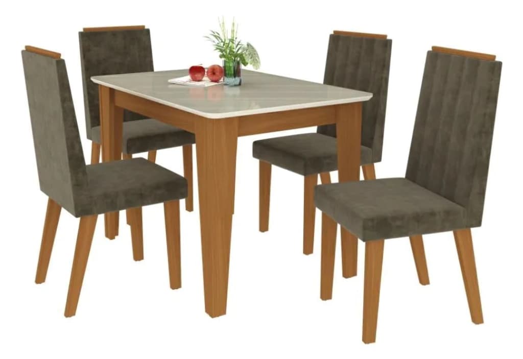 Mesa Indekes Suecia 1,20 c/ 4 cadeiras