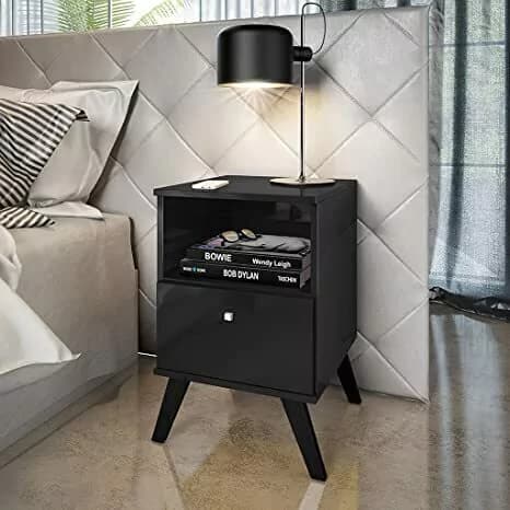 Mesa de Cabeceira Bento RT3019 (preto)