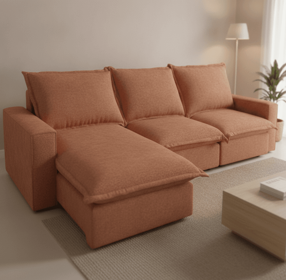 Estofado Nasalah Gaia 2,40m (boucle terracota)