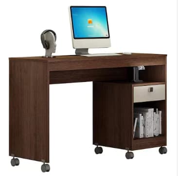 Mesa p/ Computador Valdemoveis Giga (chocolate/off white)