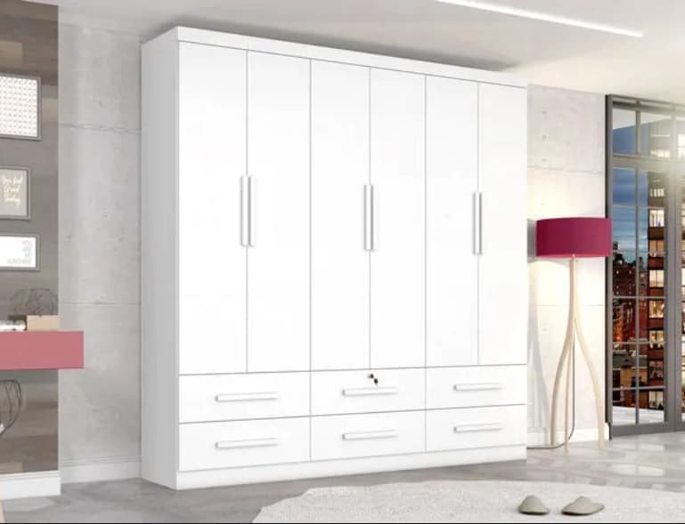 Roupeiro Zanzini Maximus (branco)