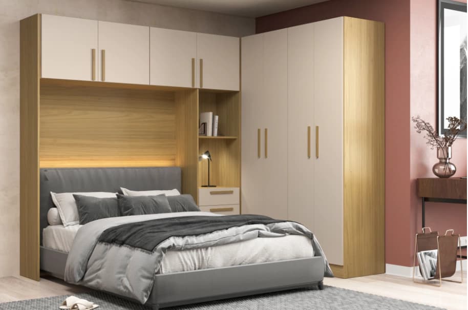 Quarto Moveis Sul San Raphael (canary/off white)
